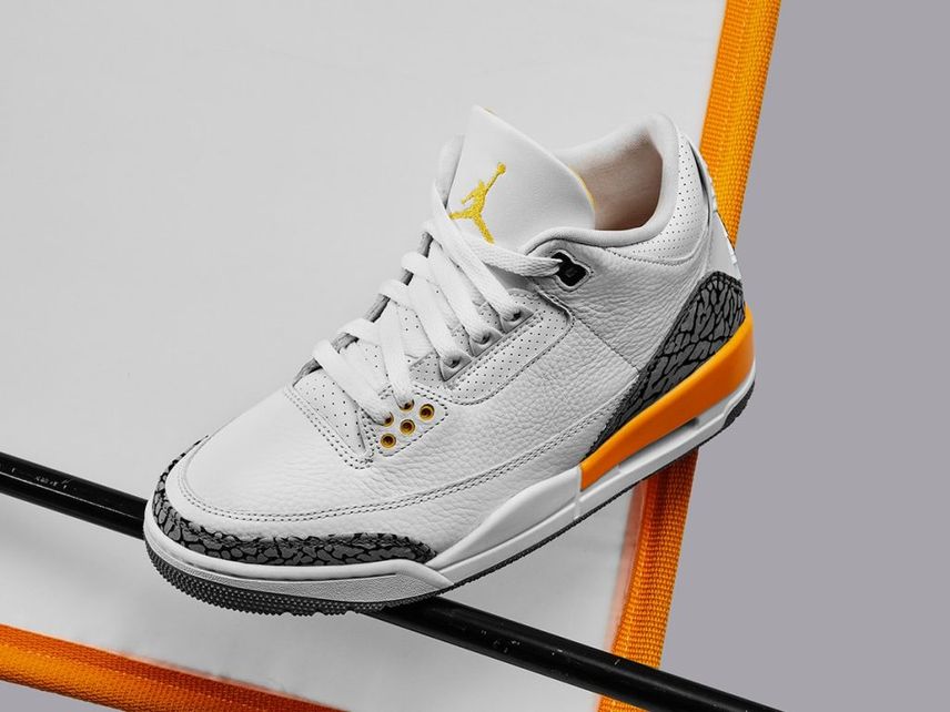 Air jordan top 3 white orange