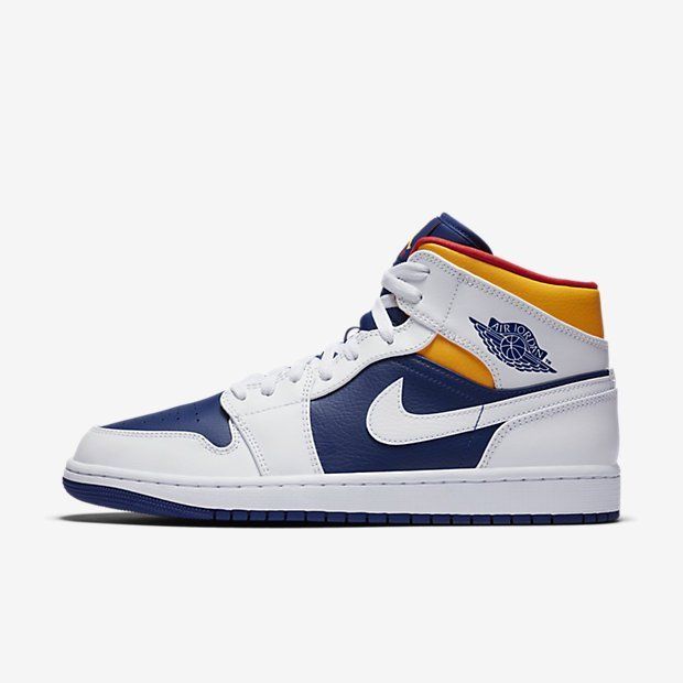 【販売リンクあり】8/8発売 NIKE AIR JORDAN 1 MID & LOW "WHITE/NAVY/YELLOW" 抽選/定価/販売店舗まとめ 2枚目