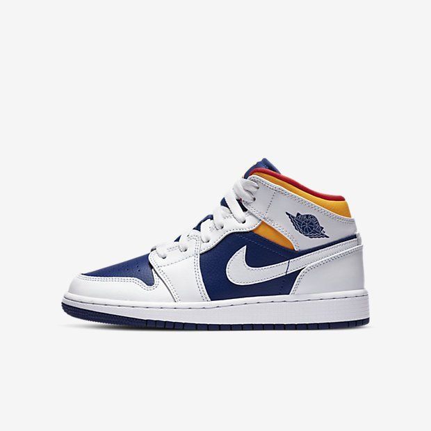 【販売リンクあり】8/8発売 NIKE AIR JORDAN 1 MID & LOW "WHITE/NAVY/YELLOW" 抽選/定価/販売店舗まとめ 3枚目