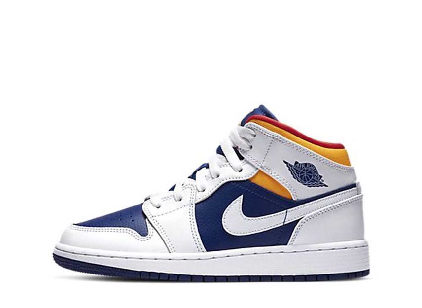 Air jordan 1 mid gs white best sale