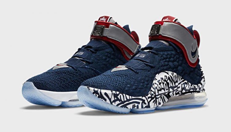 【販売リンクあり】8/11発売  NIKE LEBRON 17 "GRAFFITI COLD BLUE" 抽選/定価/販売店舗まとめ 3枚目