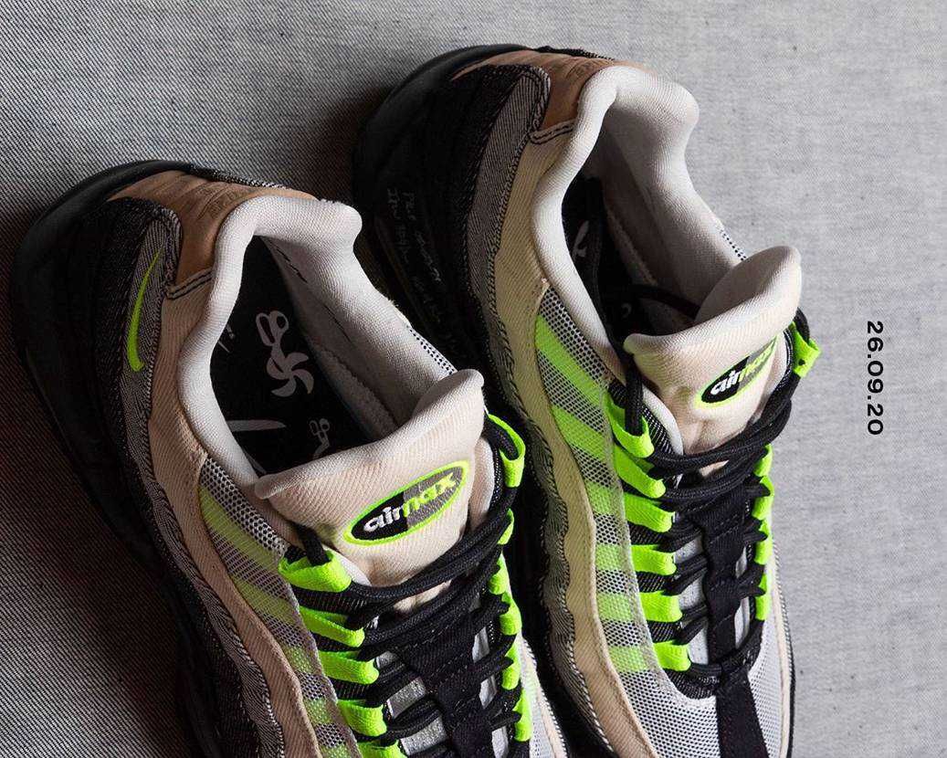 【スニダンで購入可】DENHAM × NIKE AIR MAX 95 "VOLT" 抽選/定価/販売店舗まとめ 3枚目