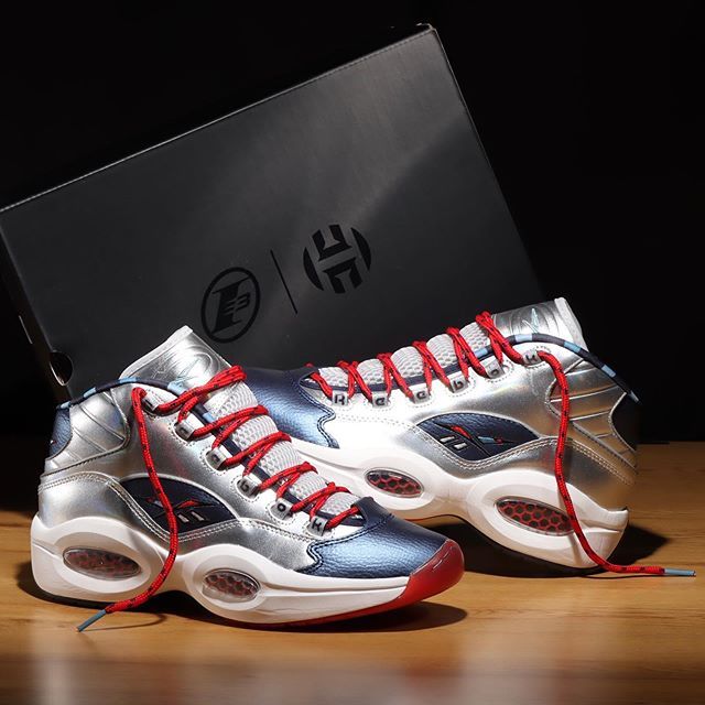 【スニダンで購入可】9/4発売 REEBOK HARDEN QUESTION MID SHOES "MATTE SILVER" 抽選/定価/販売店舗まとめ 2枚目