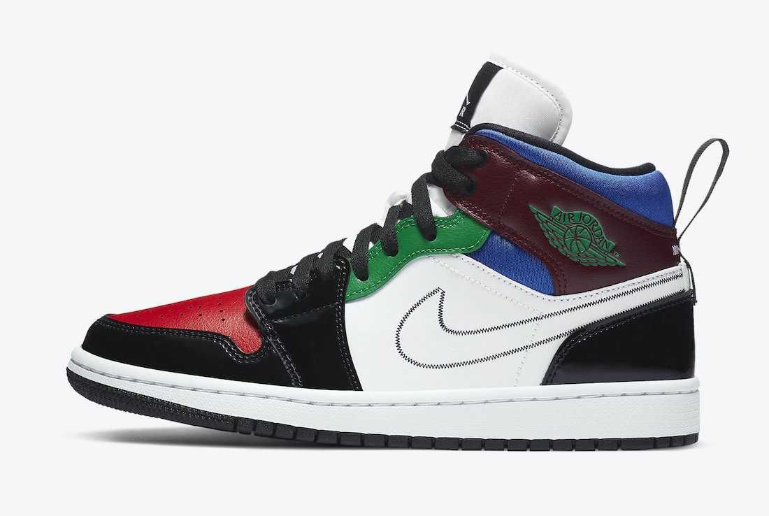 【スニダンで購入可】 NIKE WMNS AIR JORDAN 1 MID SE "MULTI COLOR" 抽選/定価/販売店舗まとめ 4枚目