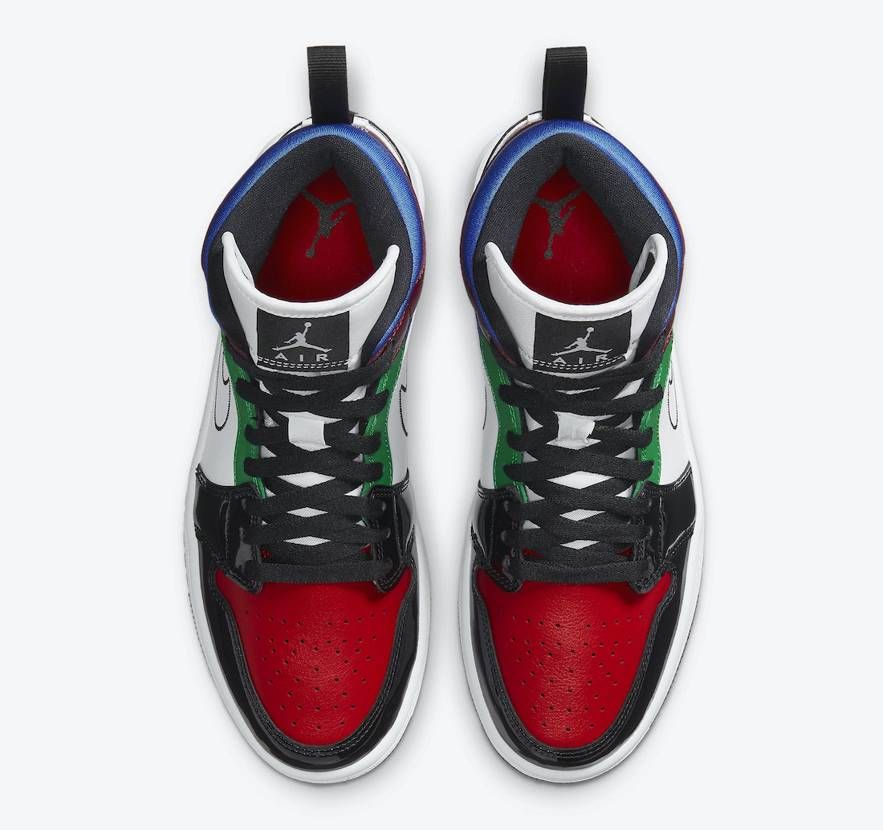 【スニダンで購入可】 NIKE WMNS AIR JORDAN 1 MID SE "MULTI COLOR" 抽選/定価/販売店舗まとめ 5枚目