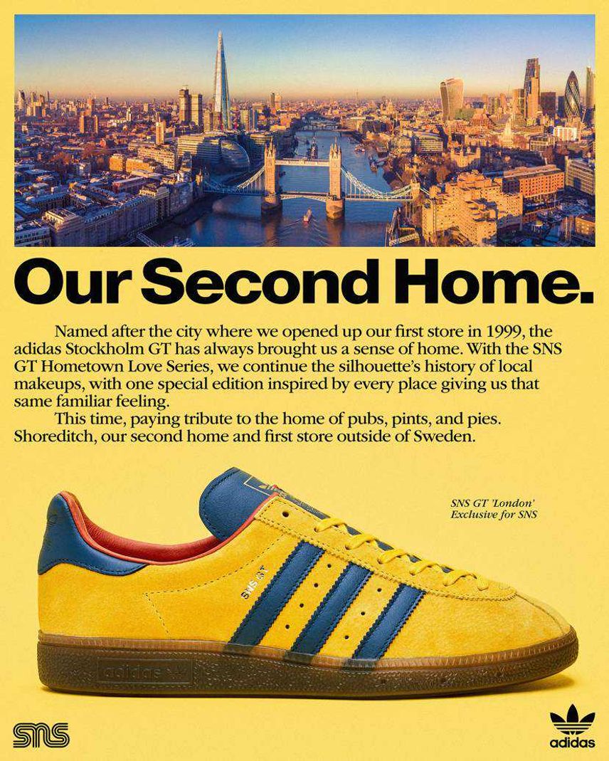 【販売リンクあり】9/26発売 SNEAKERSNSTUFF × ADIDAS ORIGINALS SNS GT "LONDON" 抽選/定価/販売店舗まとめ