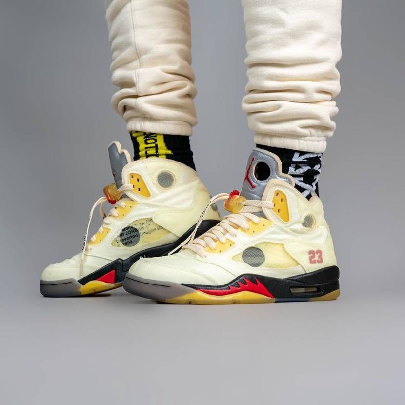 【スニダンで購入可】OFF-WHITE × NIKE AIR JORDAN 5 "SAIL" 抽選/定価/販売店舗まとめ 26枚目