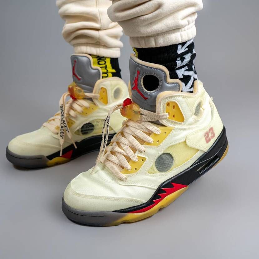 【スニダンで購入可】OFF-WHITE × NIKE AIR JORDAN 5 "SAIL" 抽選/定価/販売店舗まとめ 25枚目