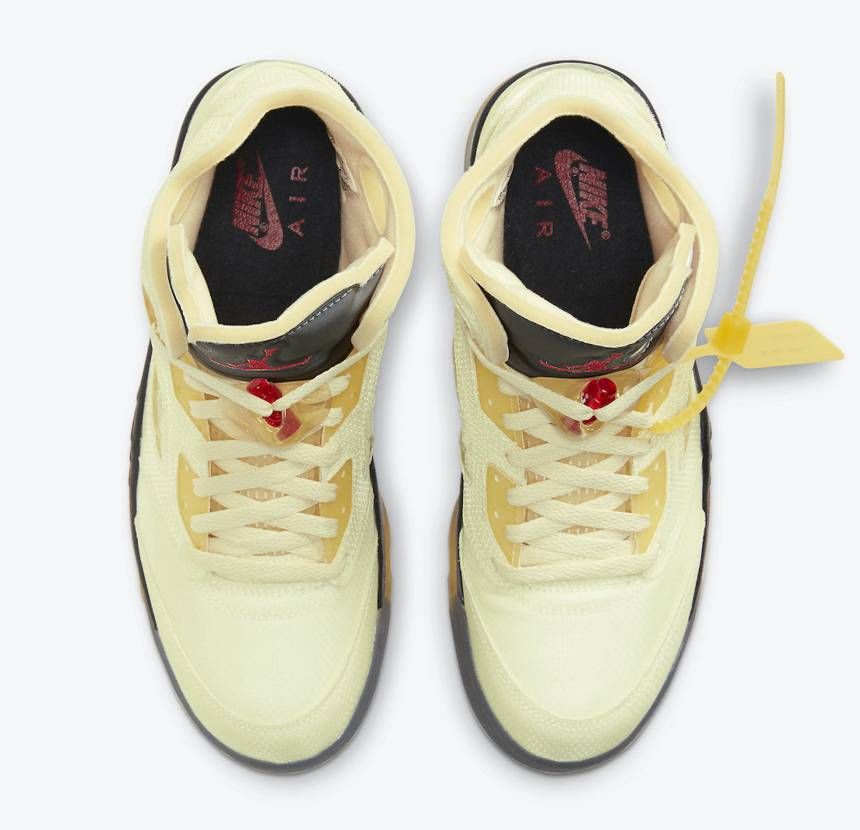 【スニダンで購入可】OFF-WHITE × NIKE AIR JORDAN 5 "SAIL" 抽選/定価/販売店舗まとめ 11枚目