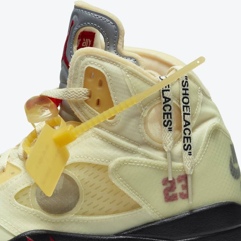 【スニダンで購入可】OFF-WHITE × NIKE AIR JORDAN 5 "SAIL" 抽選/定価/販売店舗まとめ 14枚目