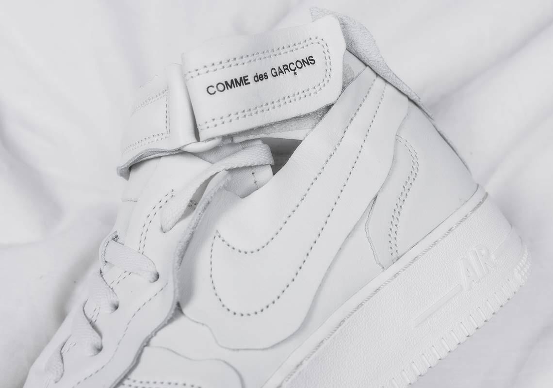 【スニダンで購入可】10/31発売 COMME des GARCONS × NIKE AIR FORCE 1 MID  抽選/定価/販売店舗まとめ 4枚目