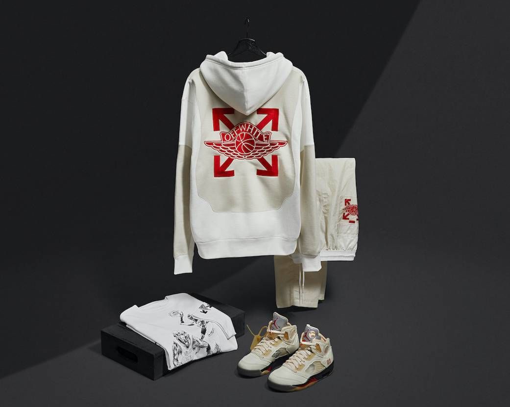 【スニダンで購入可】OFF-WHITE × NIKE AIR JORDAN 5 "SAIL" 抽選/定価/販売店舗まとめ 4枚目