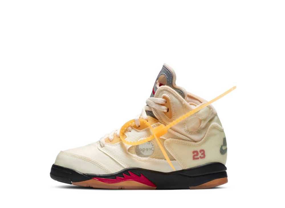 NIKE off-white air jordan 5 RETRO 19cmスニーカー - スニーカー