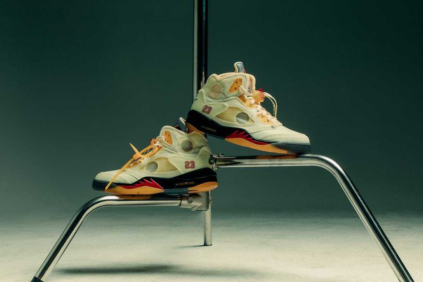【スニダンで購入可】OFF-WHITE × NIKE AIR JORDAN 5 "SAIL" 抽選/定価/販売店舗まとめ