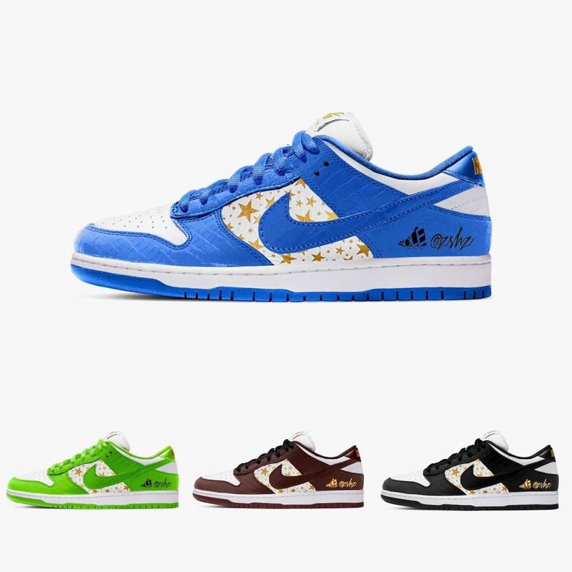 【スニダンで購入可】3/6発売 Supreme × Nike SB Dunk Low OG QS "Gold Stars" 4colors 抽選/定価/販売店舗まとめ 104枚目