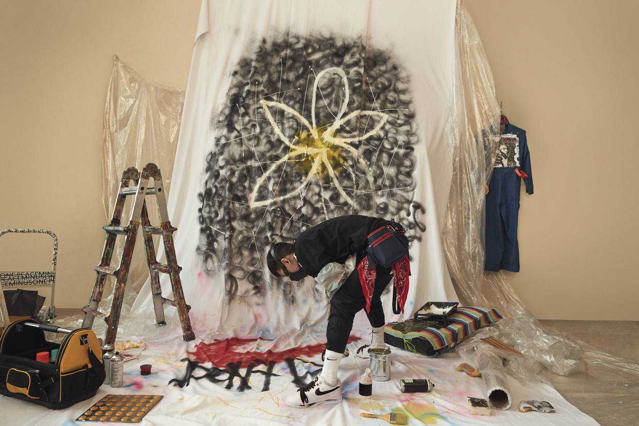 【スニダンで購入可】PEACEMINUSONE × NIKE AIR FORCE 1 "PARA NOISE WHITE/BLACK" 抽選/定価/販売店舗まとめ 2枚目