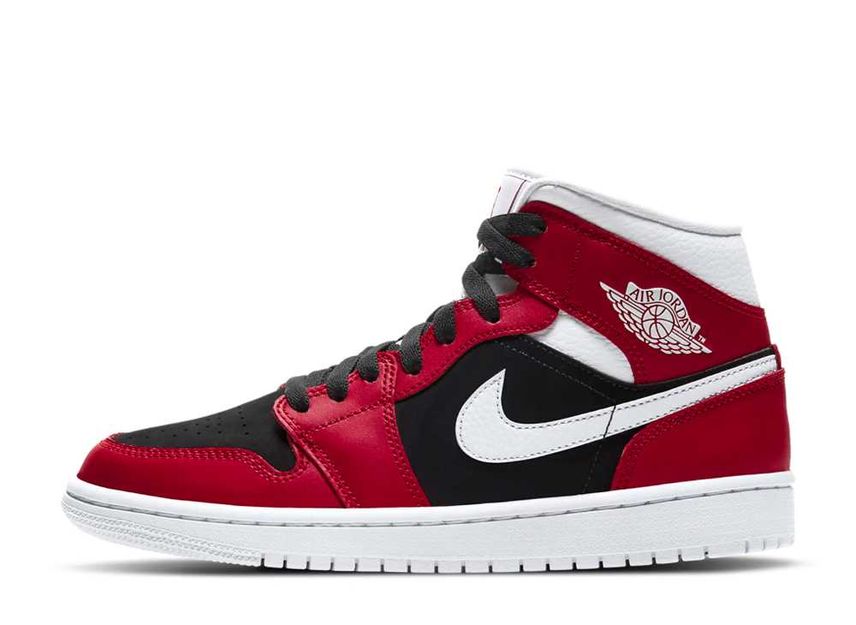 Nike air jordan 1 mid black red white Clearance