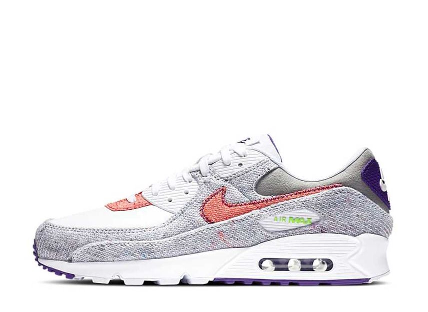 ナイキ エアマックス90 "ホワイト/コートパープル/グリーン"