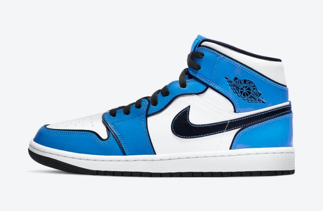 【スニダンで購入可】NIKE AIR JORDAN 1 MID "SIGNAL BLUE" 抽選/定価/販売店舗まとめ 3枚目