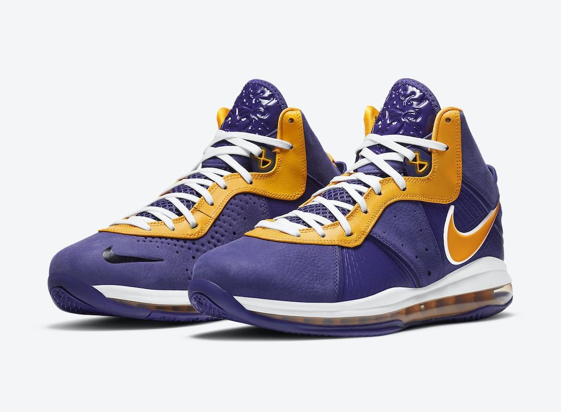 【販売リンクあり】12/30発売 NIKE LEBRON 8 "LAKERS" 抽選/定価/販売店舗まとめ 5枚目