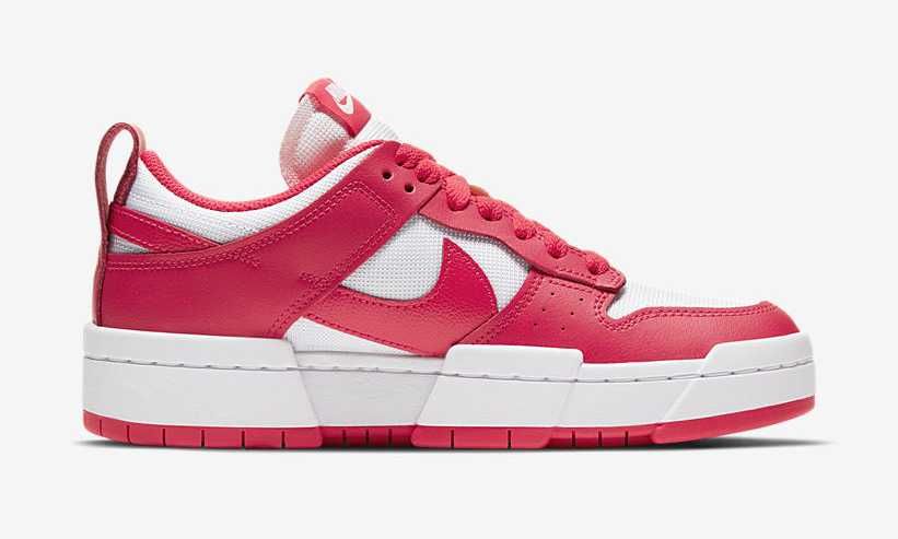 【スニダンで購入可】NIKE WMNS DUNK LOW DISRUPT "SIREN RED/WHITE" 抽選/定価/販売店舗まとめ 4枚目
