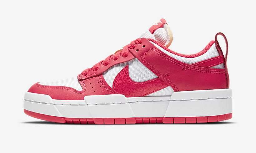 【スニダンで購入可】NIKE WMNS DUNK LOW DISRUPT "SIREN RED/WHITE" 抽選/定価/販売店舗まとめ 3枚目