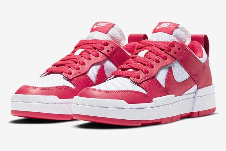 【スニダンで購入可】NIKE WMNS DUNK LOW DISRUPT "SIREN RED/WHITE" 抽選/定価/販売店舗まとめ 2枚目