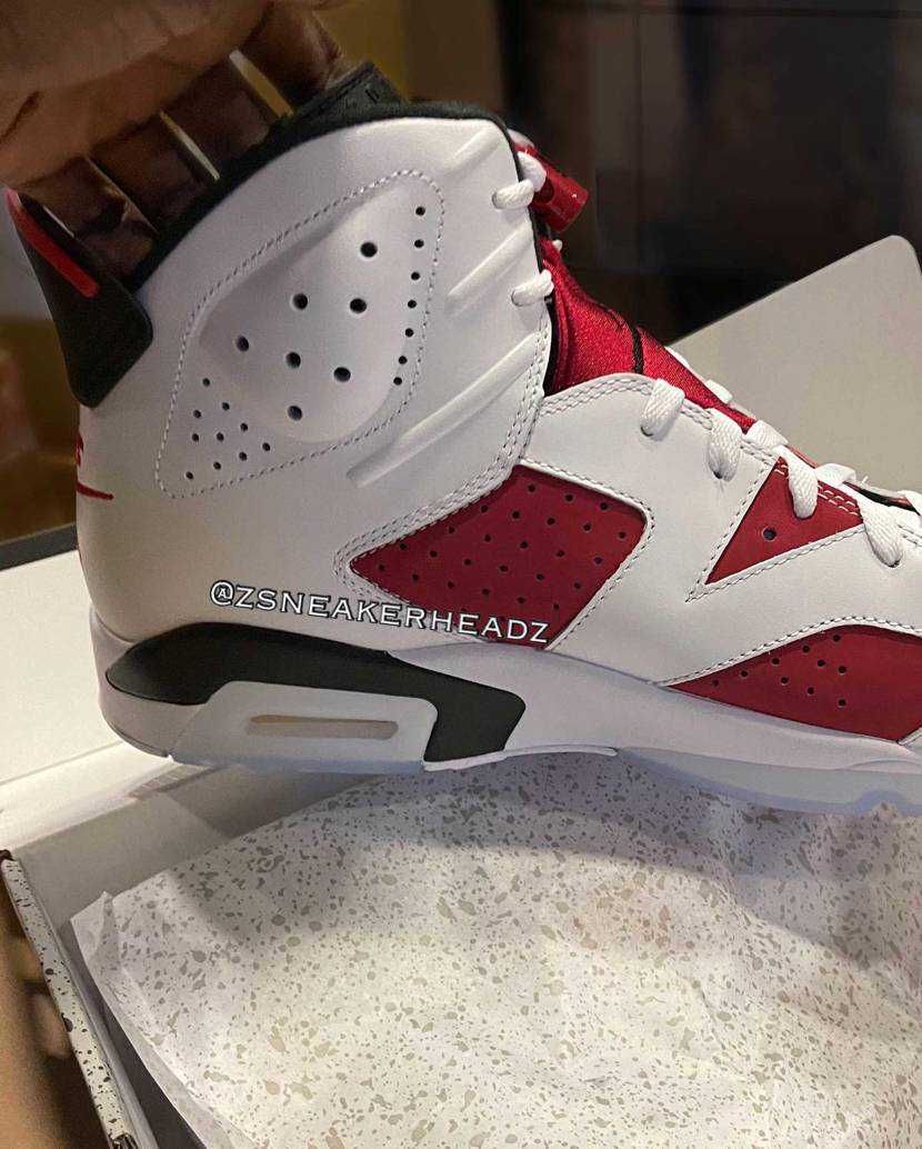【スニダンで購入可】NIKE AIR JORDAN 6 RETRO "CARMINE" 抽選/定価/販売店舗まとめ 13枚目