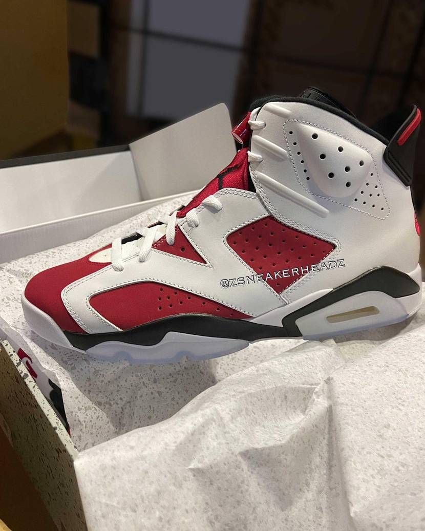 【スニダンで購入可】NIKE AIR JORDAN 6 RETRO "CARMINE" 抽選/定価/販売店舗まとめ 12枚目