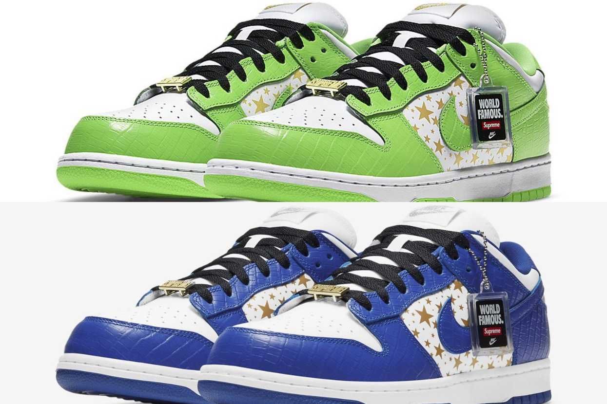【スニダンで購入可】3/6発売 Supreme × Nike SB Dunk Low OG QS "Gold Stars" 4colors 抽選/定価/販売店舗まとめ 40枚目