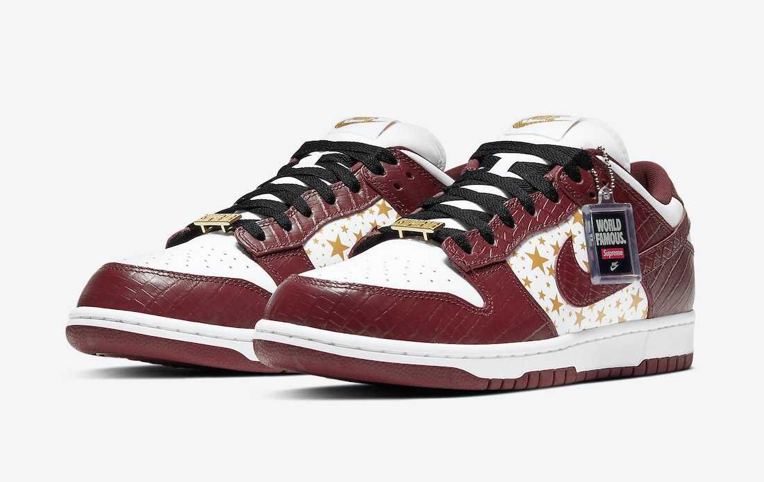 【スニダンで購入可】3/6発売 Supreme × Nike SB Dunk Low OG QS "Gold Stars" 4colors 抽選/定価/販売店舗まとめ 31枚目