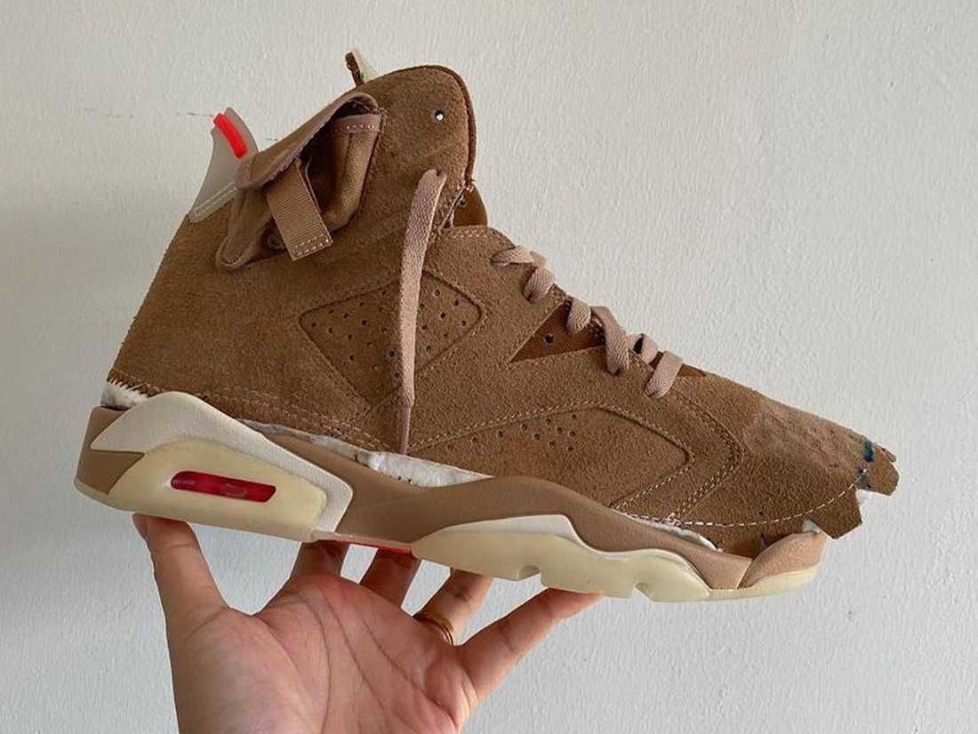 【スニダンで購入可】TRAVIS SCOTT × NIKE AIR JORDAN 6 "BRITISH KHAKI" 抽選/定価/販売店舗まとめ 27枚目