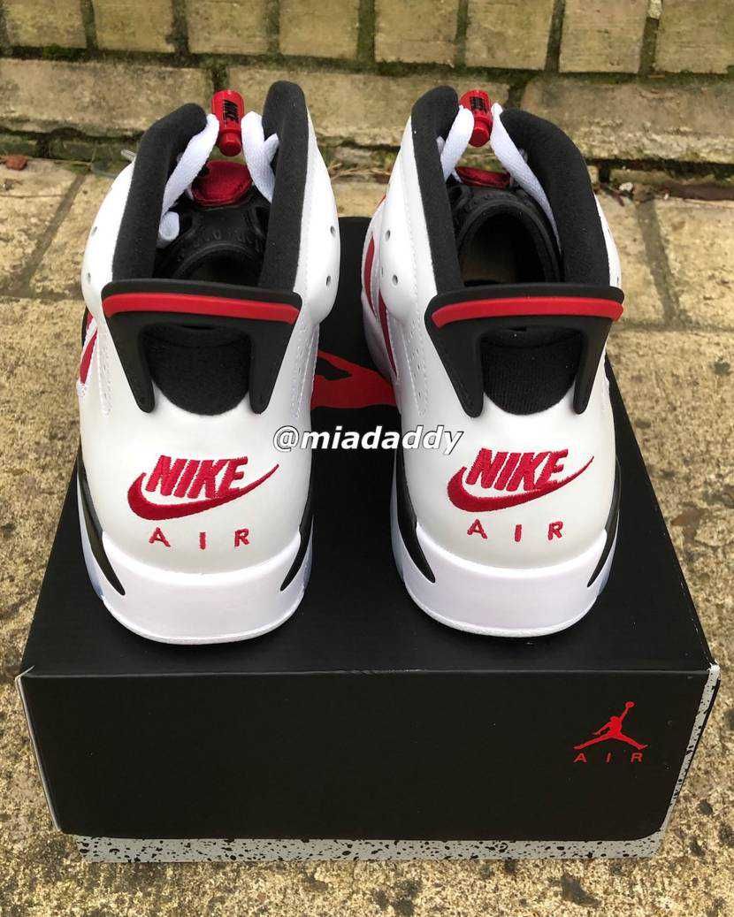 【スニダンで購入可】NIKE AIR JORDAN 6 RETRO "CARMINE" 抽選/定価/販売店舗まとめ 8枚目
