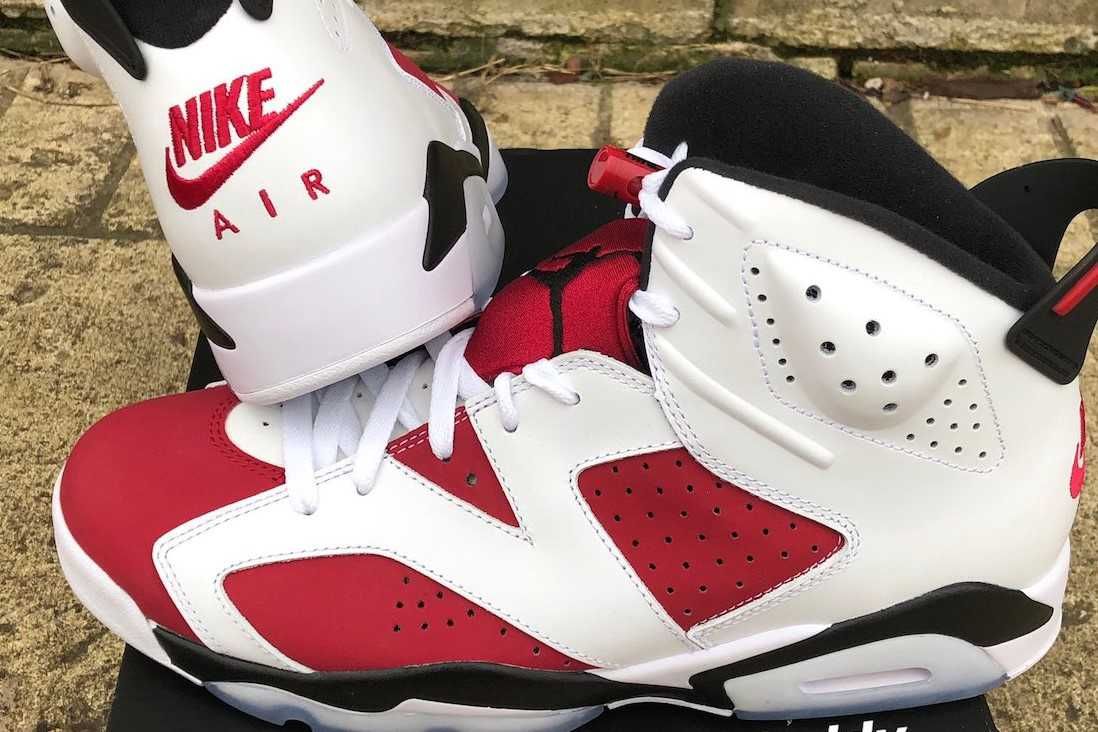 【2/13復刻】NIKE AIR JORDAN 6 RETRO "CARMINE" 抽選/定価/販売店舗まとめ