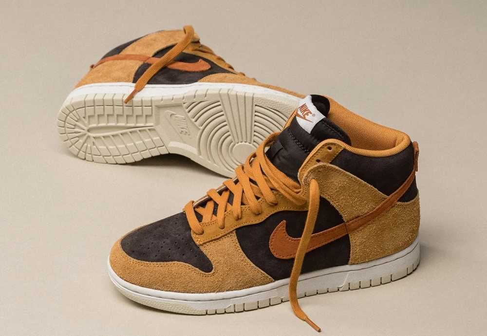 【スニダンで購入可】NIKE DUNK HIGH PRM "DARK CURRY" 抽選/定価/販売店舗まとめ 2枚目
