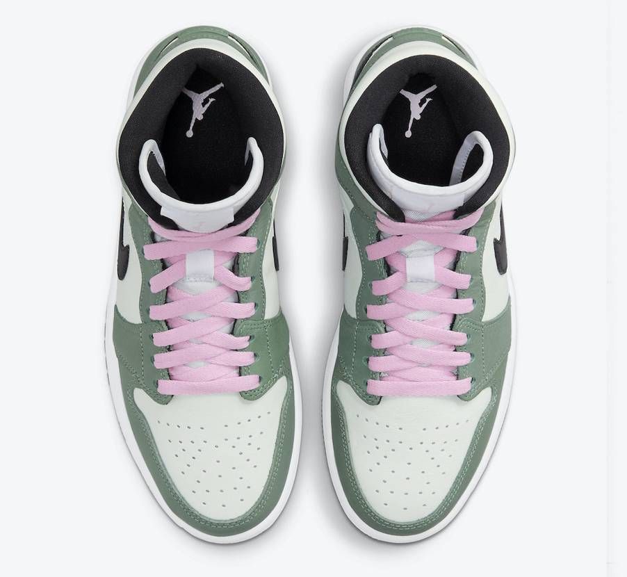 【スニダンで購入可】4/26発売 NIKE WMNS AIR JORDAN 1 MID SE "DUTCH GREEN" 抽選/定価/販売店舗まとめ 6枚目