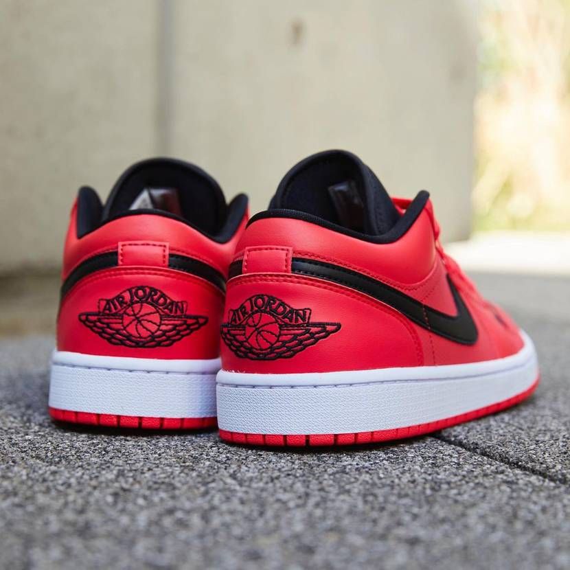 【スニダンで購入可】NIKE WMNS AIR JORDAN 1 LOW "SIREN RED/BLACK/GOLD" 抽選/定価/販売店舗まとめ 5枚目