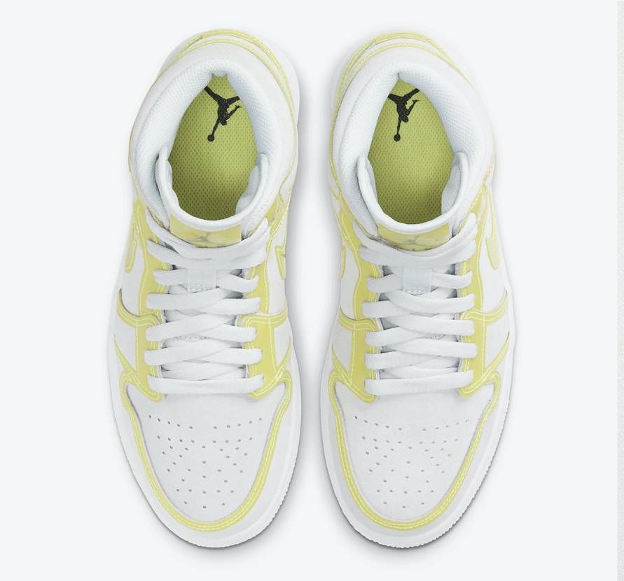【スニダンで購入可】NIKE WMNS AIR JORDAN 1 MID LX "OPTI YELLOW" 抽選/定価/販売店舗まとめ 5枚目