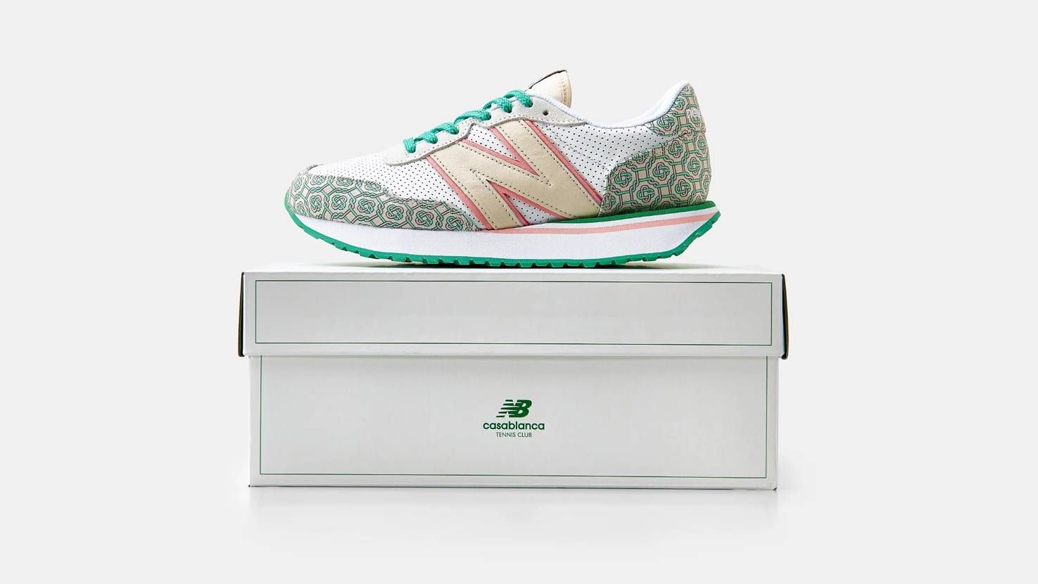 【スニダンで購入可】CASABLANCA × NEW BALANCE 237 & 327 "MONOGRAM" 抽選/定価/販売店舗まとめ 2枚目