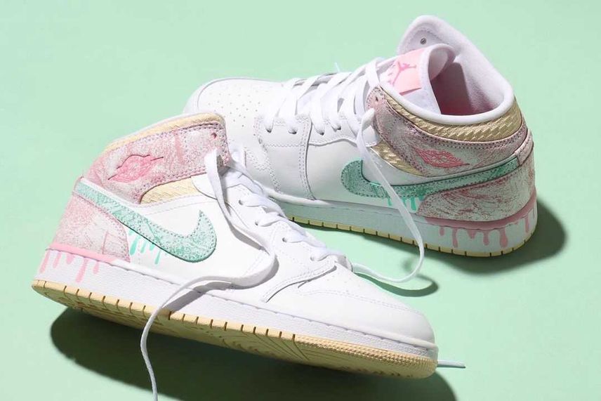 【スニダンで購入可】NIKE GS AIR JORDAN 1 MID "PAINT DRIP" 抽選/定価/販売店舗まとめ