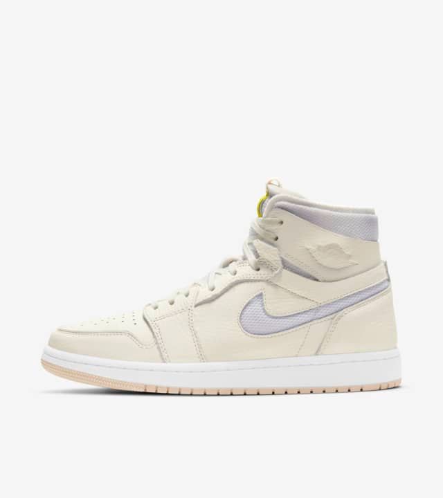 【スニダンで購入可】Nike WMNS Air Jordan 1 High Zoom Air Comfort "Sail/Pearl White" 抽選/定価/発売店舗まとめ 2枚目