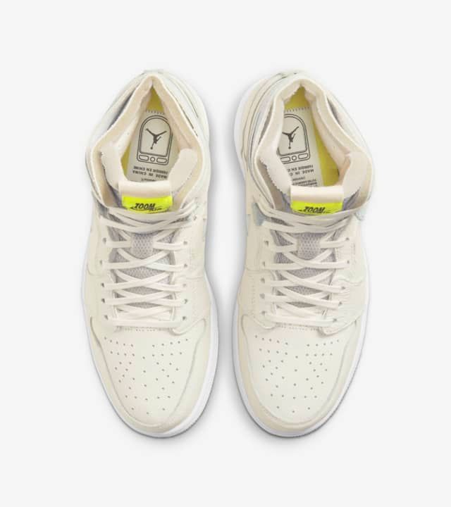 【スニダンで購入可】Nike WMNS Air Jordan 1 High Zoom Air Comfort "Sail/Pearl White" 抽選/定価/発売店舗まとめ 4枚目