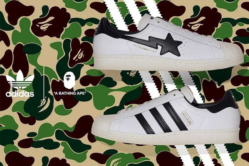 【スニダンで購入可】BAPE × ADIDAS SUPERSTAR 80S 2COLORS  抽選/定価/販売店舗まとめ