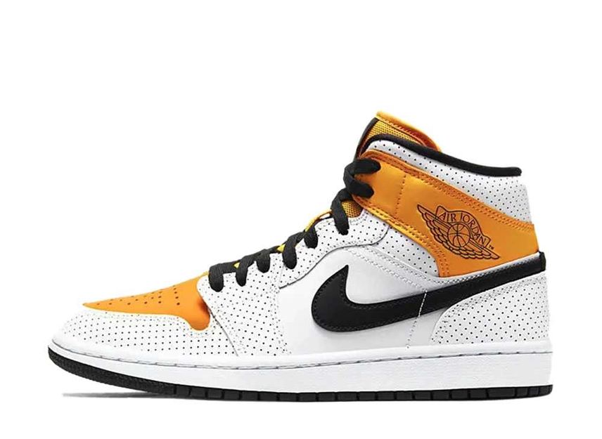 Air jordan 1 mid top black and white gold