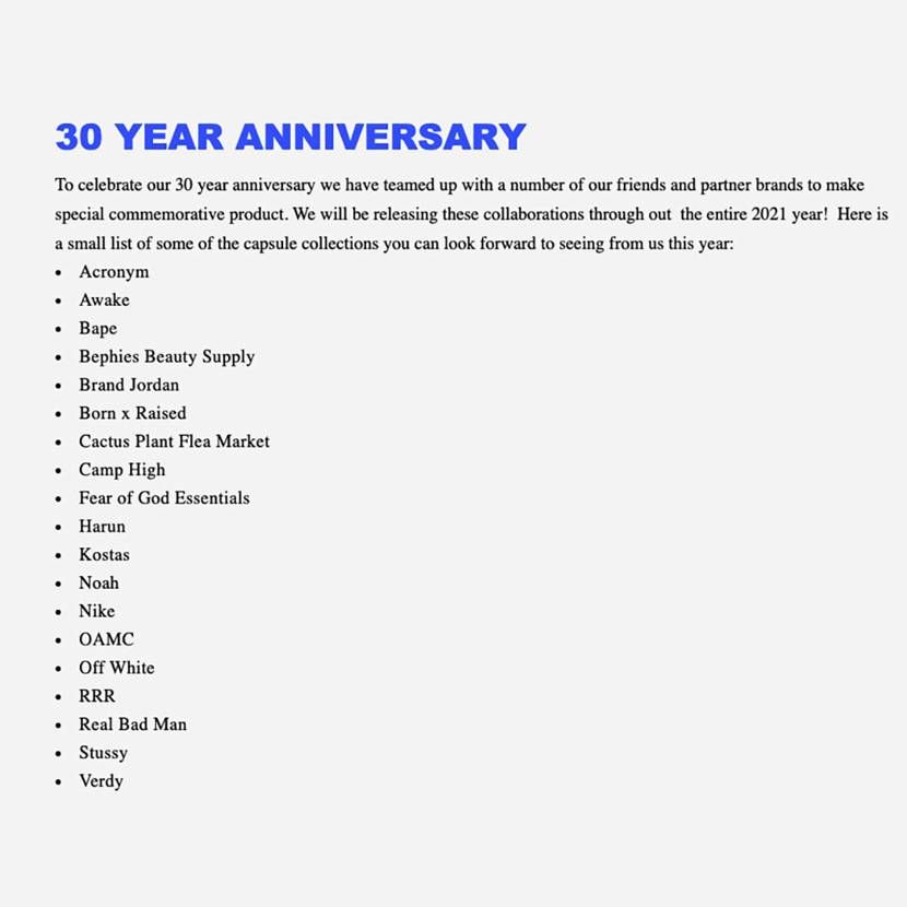 【2021年発売】UNION 30TH ANNIVERSARY 抽選/定価/販売店舗まとめ 2枚目
