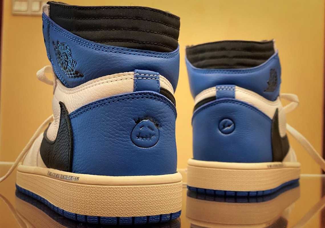 【スニダンで購入可】7/29発売 TRAVIS SCOTT × FRAGMENT × NIKE AIR JORDAN 1 HIGH "MILITARY BLUE" 抽選/定価/販売店舗まとめ 10枚目