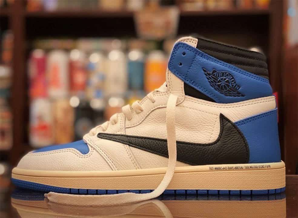 【スニダンで購入可】7/29発売 TRAVIS SCOTT × FRAGMENT × NIKE AIR JORDAN 1 HIGH "MILITARY BLUE" 抽選/定価/販売店舗まとめ 12枚目