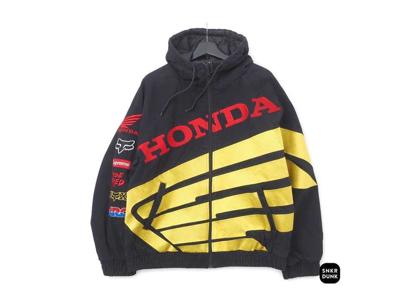 Supreme Honda Fox Racing Puffy Zip Up Work Jacket