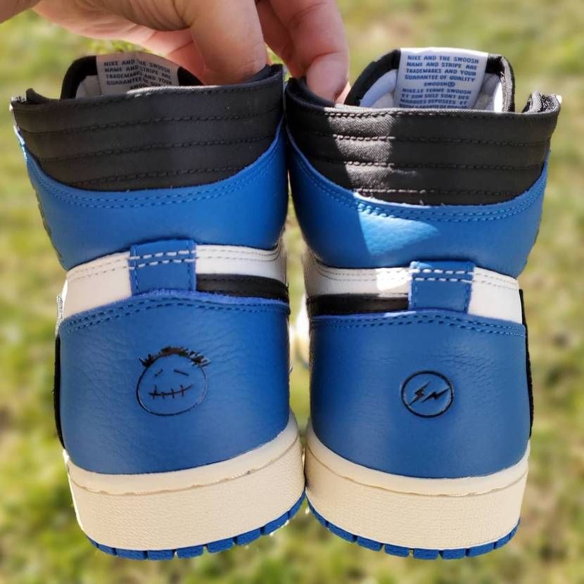 【スニダンで購入可】7/29発売 TRAVIS SCOTT × FRAGMENT × NIKE AIR JORDAN 1 HIGH "MILITARY BLUE" 抽選/定価/販売店舗まとめ 7枚目