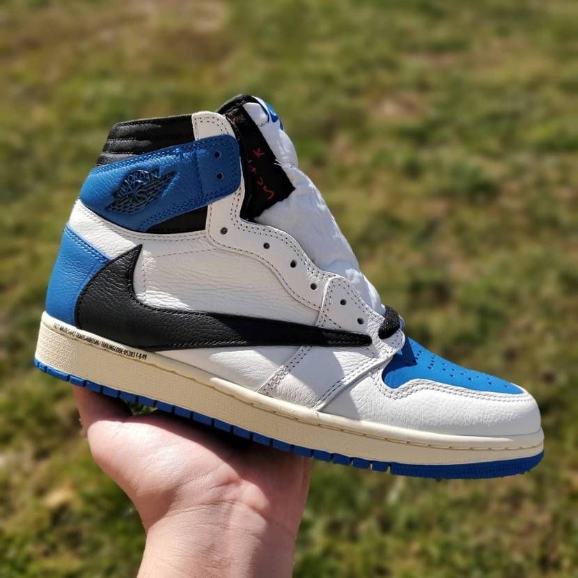 【スニダンで購入可】7/29発売 TRAVIS SCOTT × FRAGMENT × NIKE AIR JORDAN 1 HIGH "MILITARY BLUE" 抽選/定価/販売店舗まとめ 5枚目